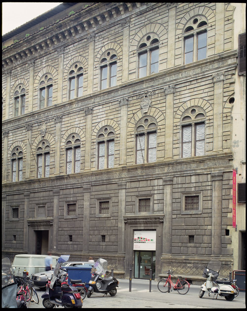 Palazzo Rucellai, Firenze, rakennettu 1446-51 (kuva) tekijältä Unbekannt