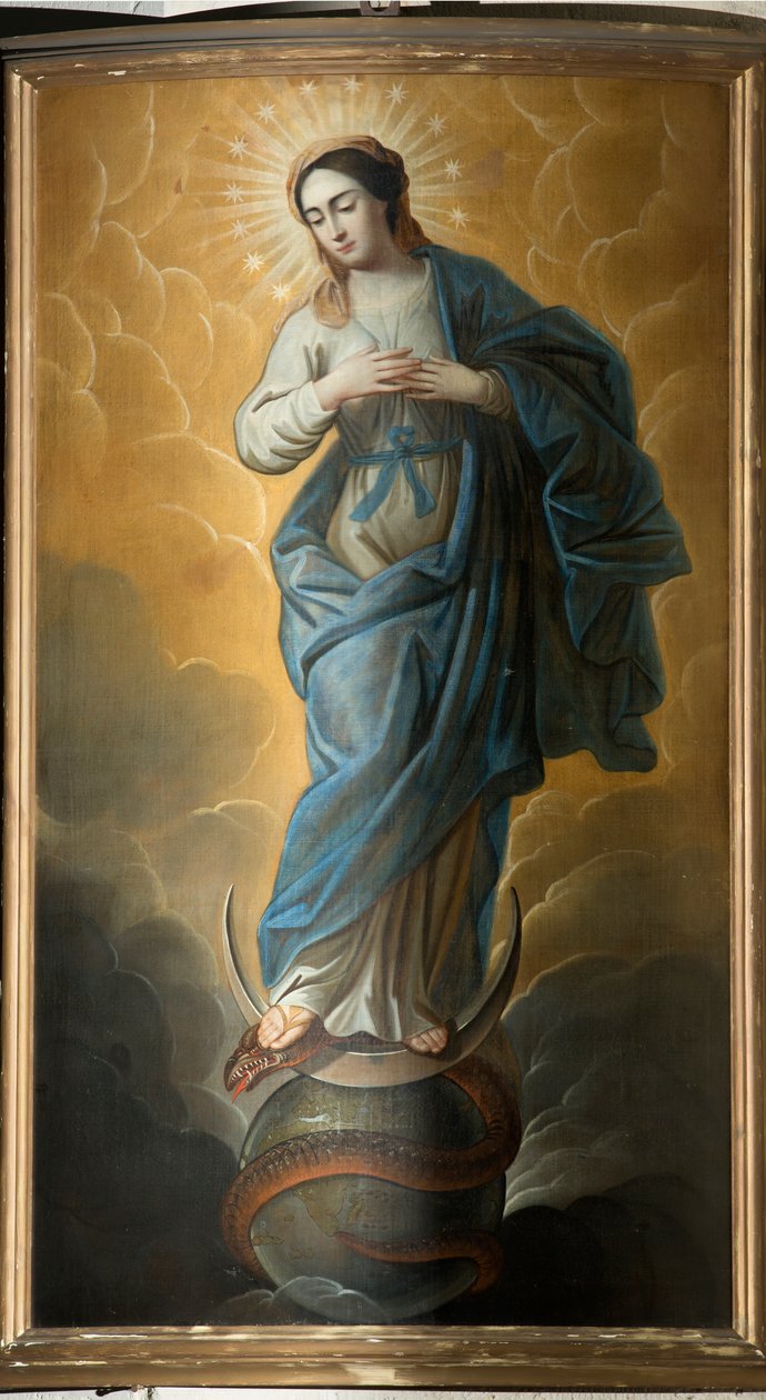 Seurakuntakirkko (Parochekerk Onze-Lieve-Vrouw). Sisustus. Maalaus. tekijältä Unbekannter Künstler