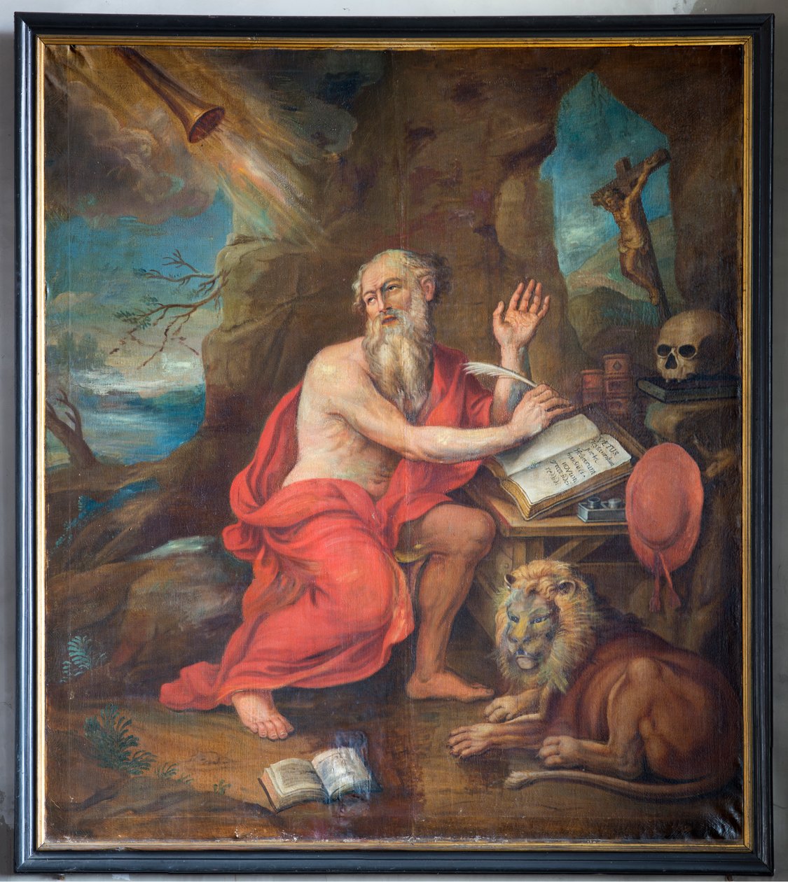 Seurakuntakirkko (Parochiekerk Sint-Denijs). Sisustus. Maalaus. tekijältä Unbekannter Künstler