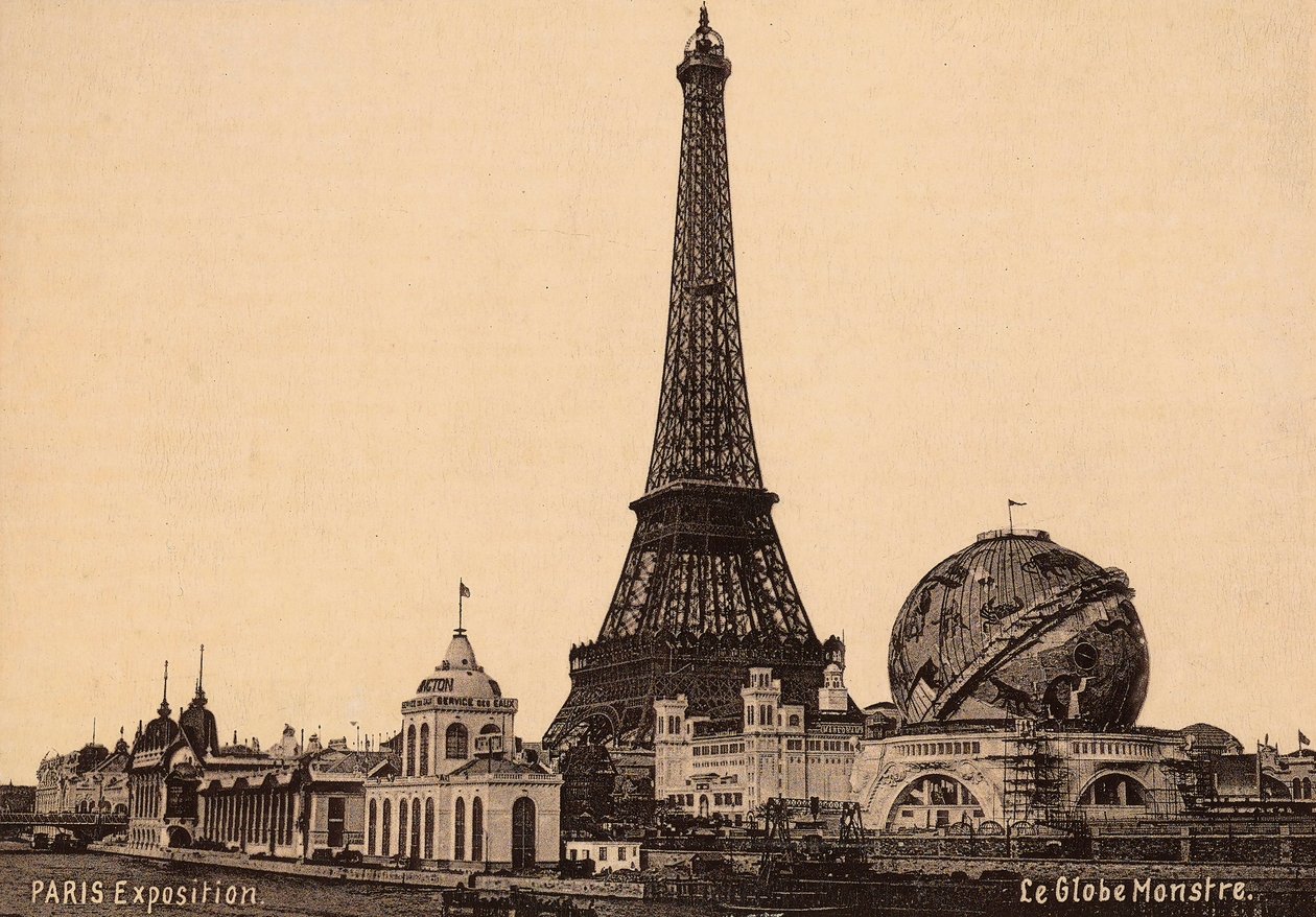 Paviljongit Pariisin maailmannäyttelyssä vuonna 1900 tekijältä Unbekannter Künstler