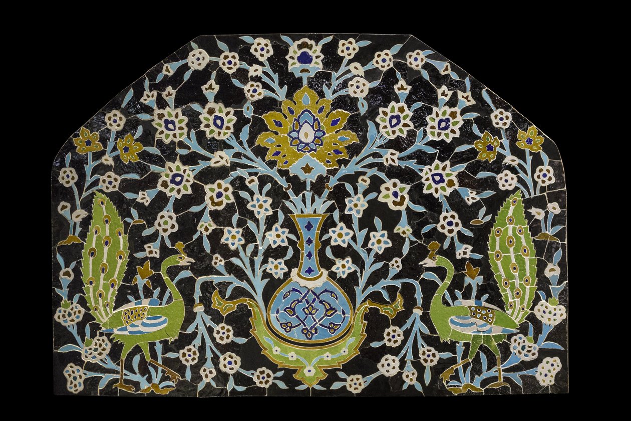 Peacock paneeli. Iran, Isfahan (?) tekijältä William M. Timlin