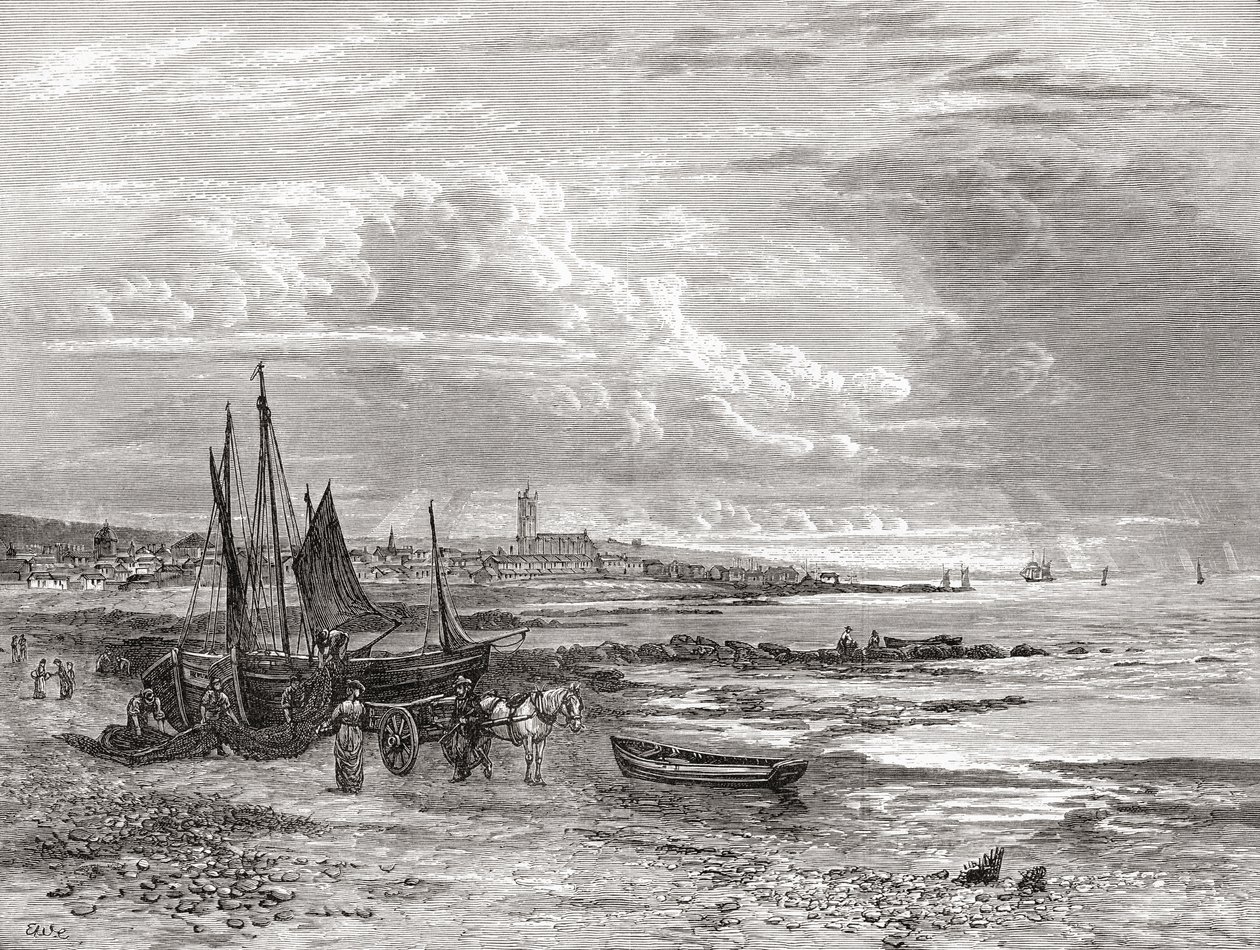 Penzance, Cornwall, Englanti 1800-luvun lopulla, julkaisusta Our Own Country, julkaistu 1898 tekijältä Unbekannt