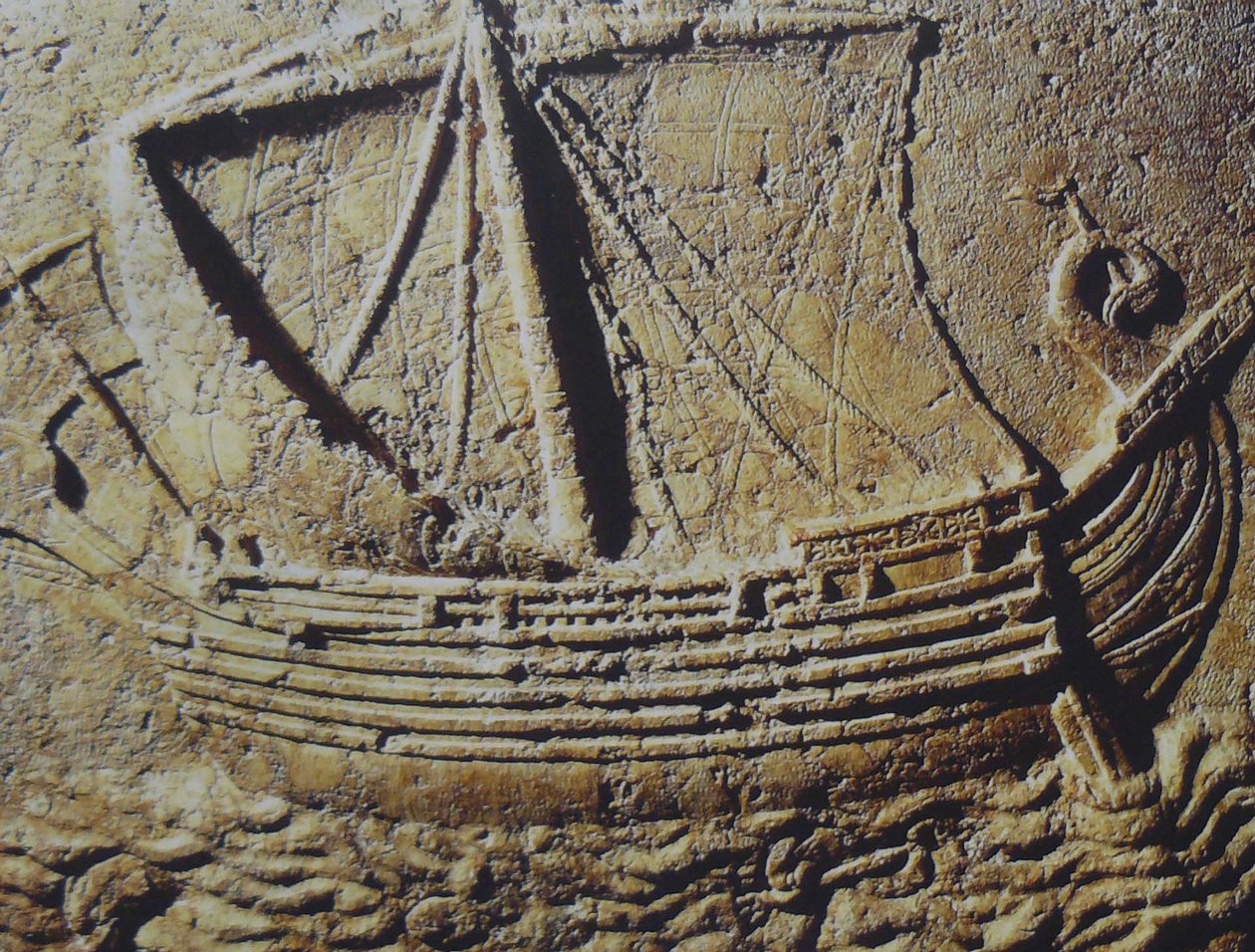 Navio mercante fenício, séc. I dC (pedra) finlandês tekijältä Unbekannt