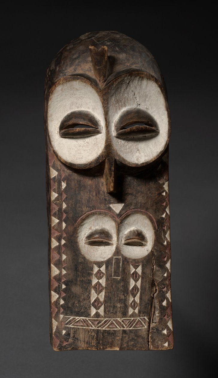 Plank Mask, mahdollisesti 1900-luvun alussa tekijältä Unbekannt