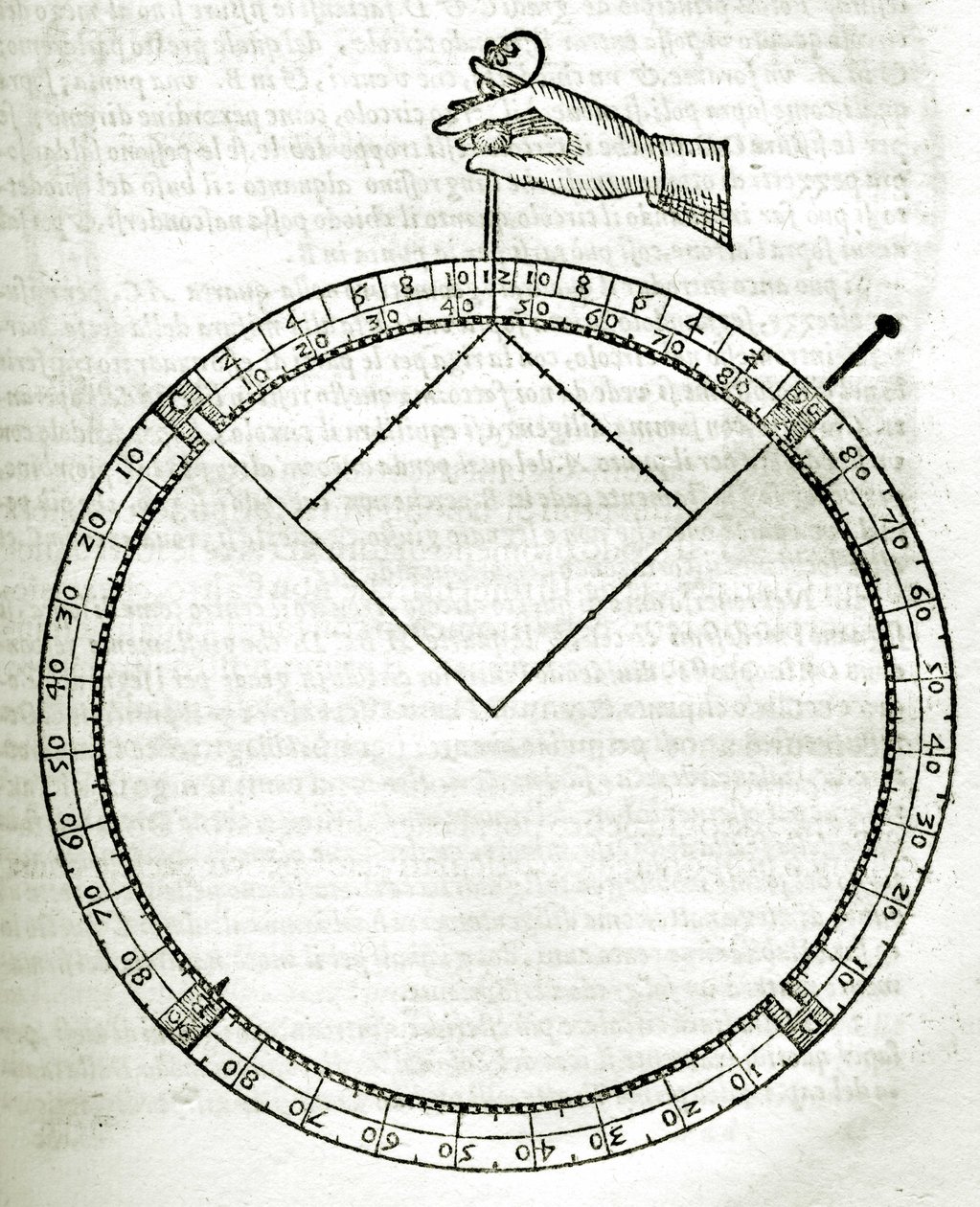 Plate drawn from "Armonia Astronomica et Geometrica, quattro trattati ne 