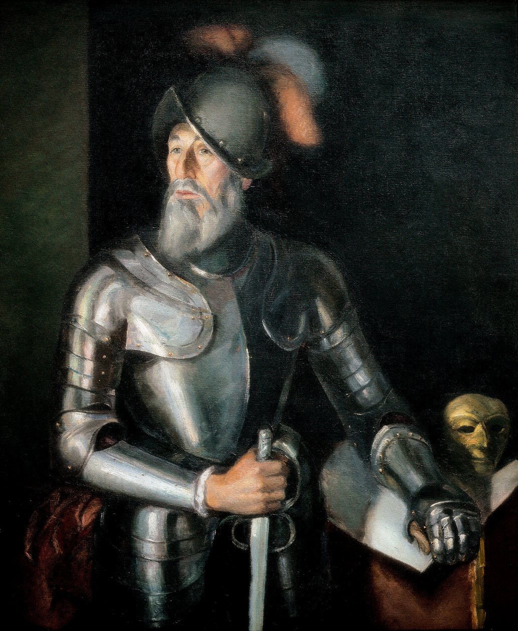 Francisco Pizarron muotokuva (Francois Pizarre) tekijältä Unbekannter Künstler