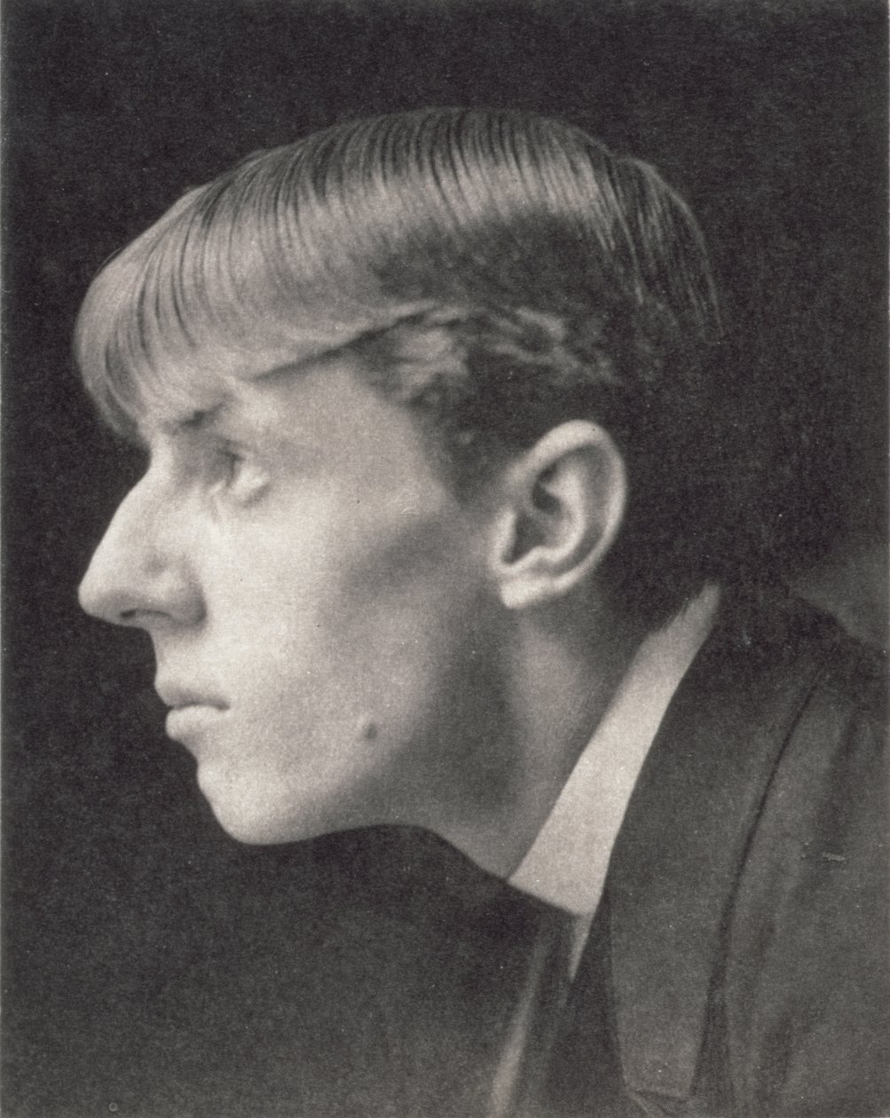Frederick Evansin (1853-1943) muotokuva Aubrey Beardsleystä (1872-98) (seepiakuva) tekijältä Unbekannt