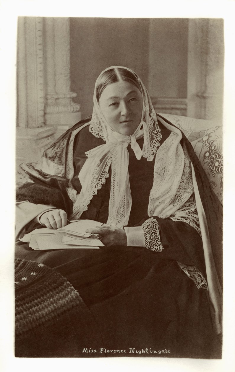Florence Nightingalen muotokuva, julkaisu 1932 (vedos). tekijältä Unbekannter Künstler