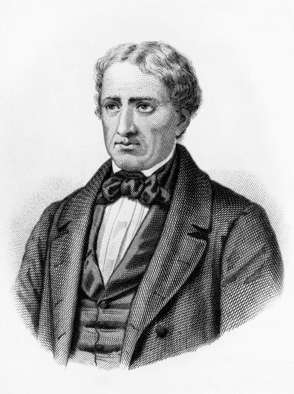 Giovanni Berchetin (1783-1851), italialaisen romanttisen runoilijan, kirjailijan ja patriootin muotokuva, kaiverrus tekijältä William M. Timlin