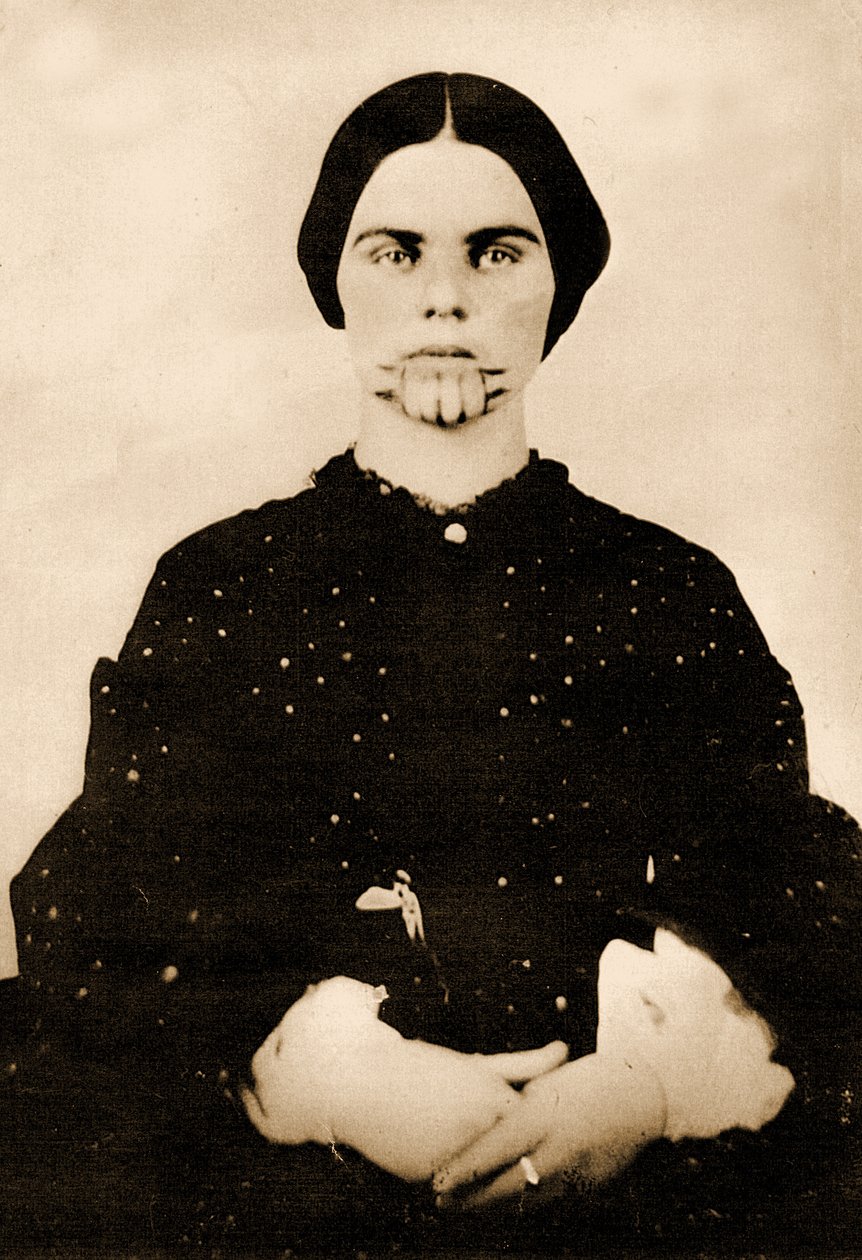Olive Oatmanin muotokuva, n. 1857 (kuva) tekijältä Unbekannt