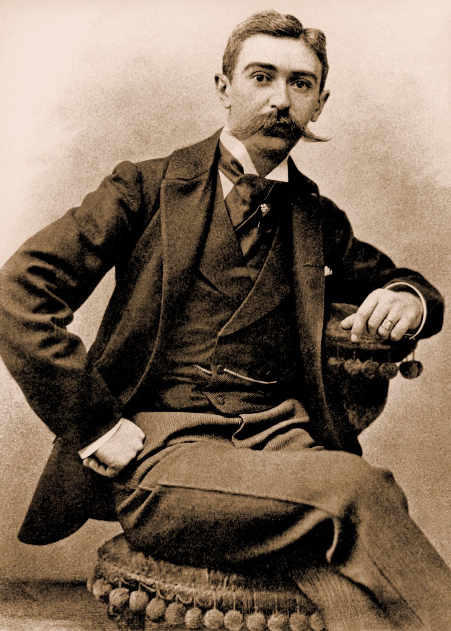 Pierre de Coubertinin muotokuva (kuva) tekijältä Juste Lisch