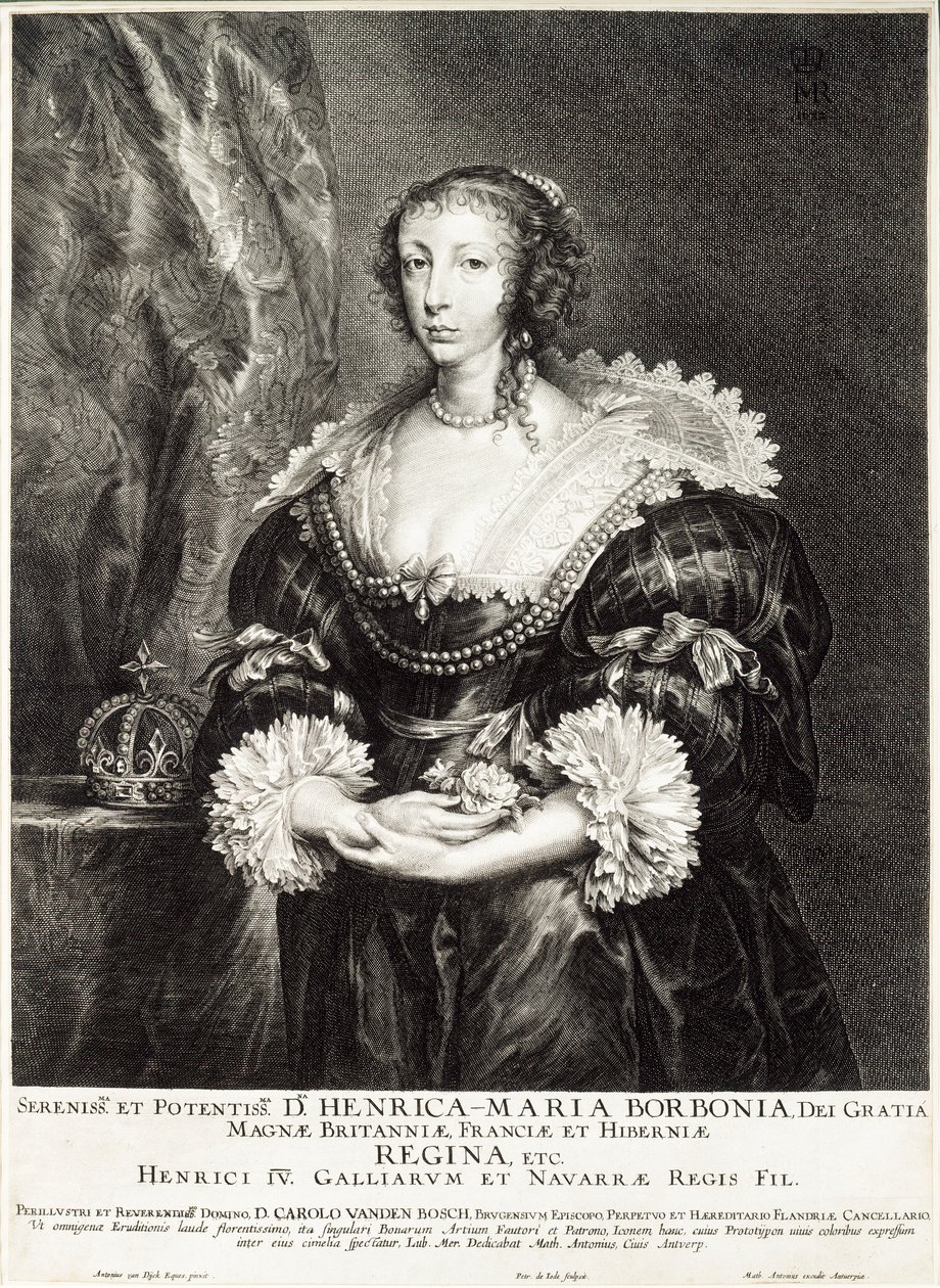 Kuningatar Henrietta Maria de Bourbonin muotokuva tekijältä Unbekannt