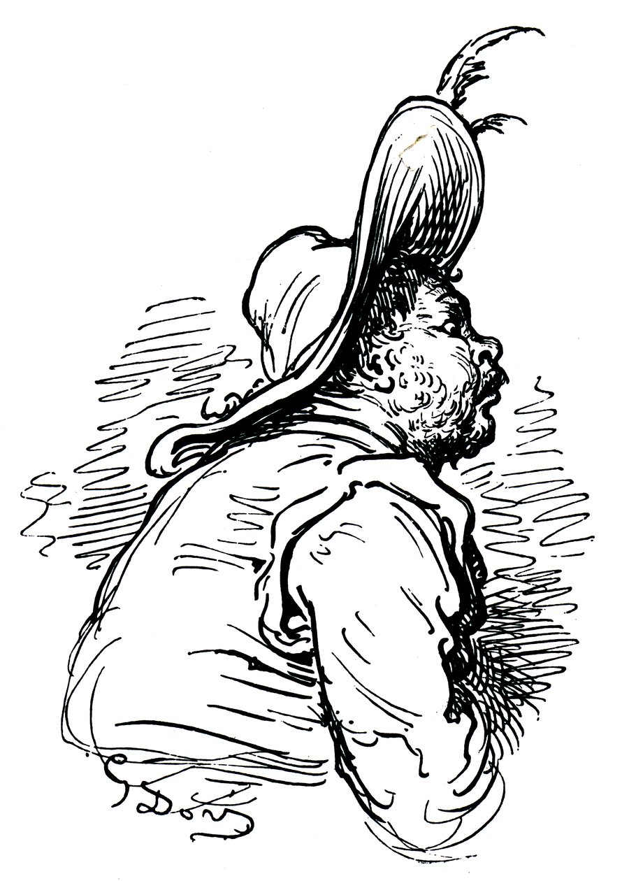 Sancho Panzan muotokuva tekijältä Unbekannter Künstler