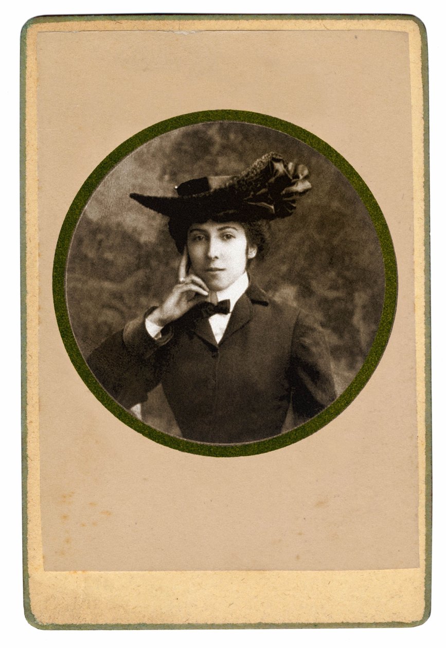 Ranskalaisen runoilijan Catherine Pozzin muotokuva, n. 1900 tekijältä Unbekannt