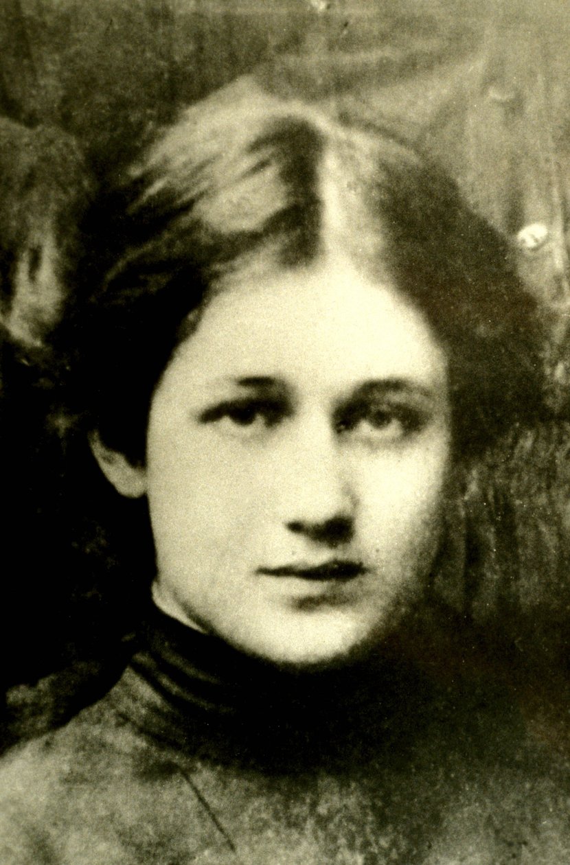 Muotokuva venäläisestä runoilijasta Anna Akhmatovasta (Achmatova) (1889-1966). tekijältä Unbekannt