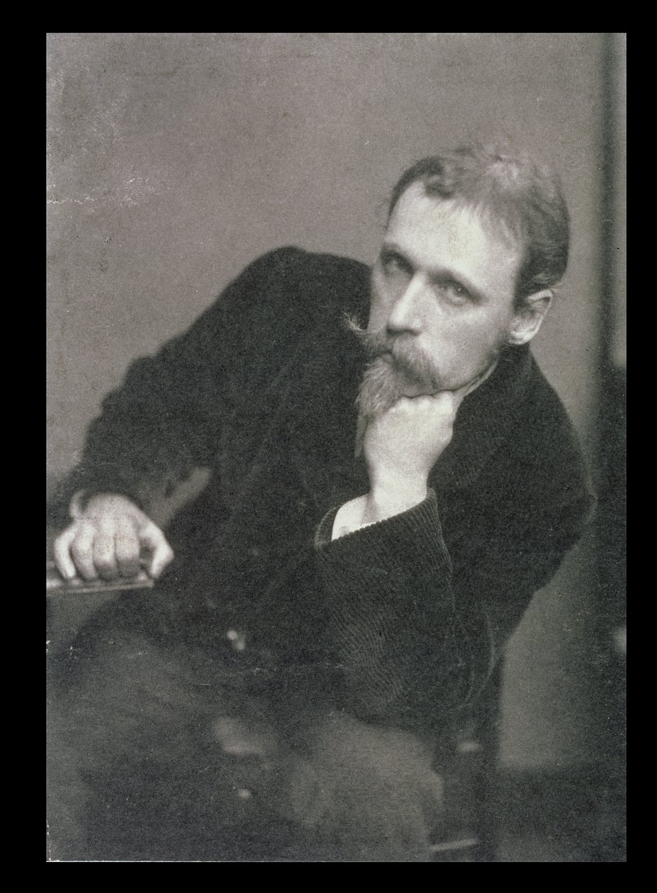Frederick Hollyerin (1837-1933) muotokuva Walter Cranesta (1845-1915) 1886 (m/v-kuva) tekijältä Unbekannt