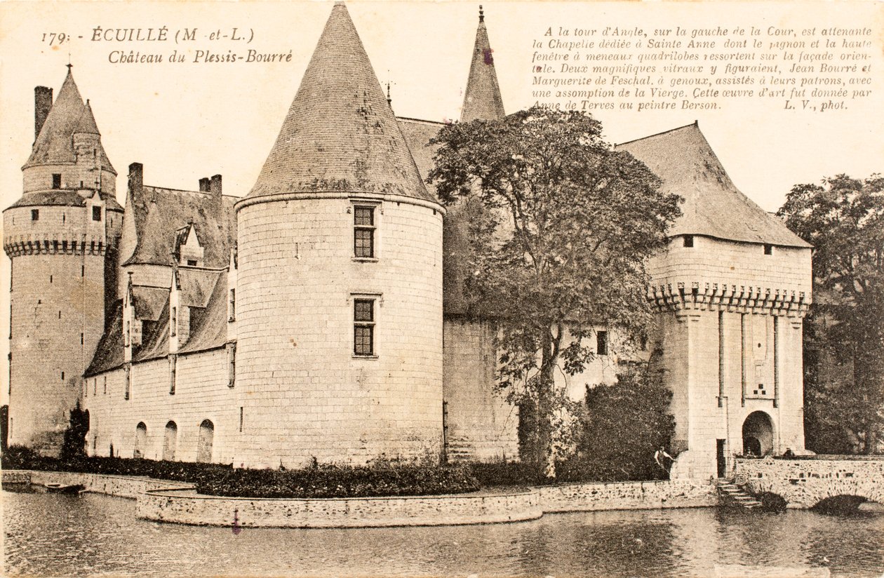Postikortti / Chateau de Plessis Bourre / Ecuille / Maine et Loire / Pays de Loire / Ranska tekijältä William M. Timlin
