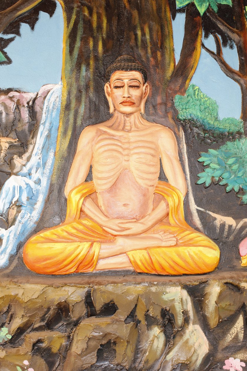 Preah Prom Rathin luostari Buddhan elämä Kokeilu asketismin kanssa, Siem Reap, Kambodža tekijältä Unbekannt