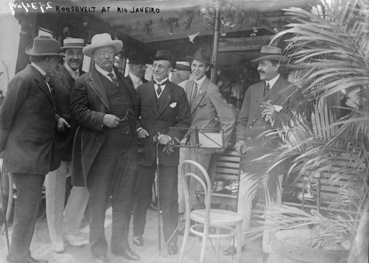 Presidentti Theodore Roosevelt Rio de Janeirossa ennen Roosevelt-Rondonin tieteellistä tutkimusmatkaa tekijältä Unbekannt