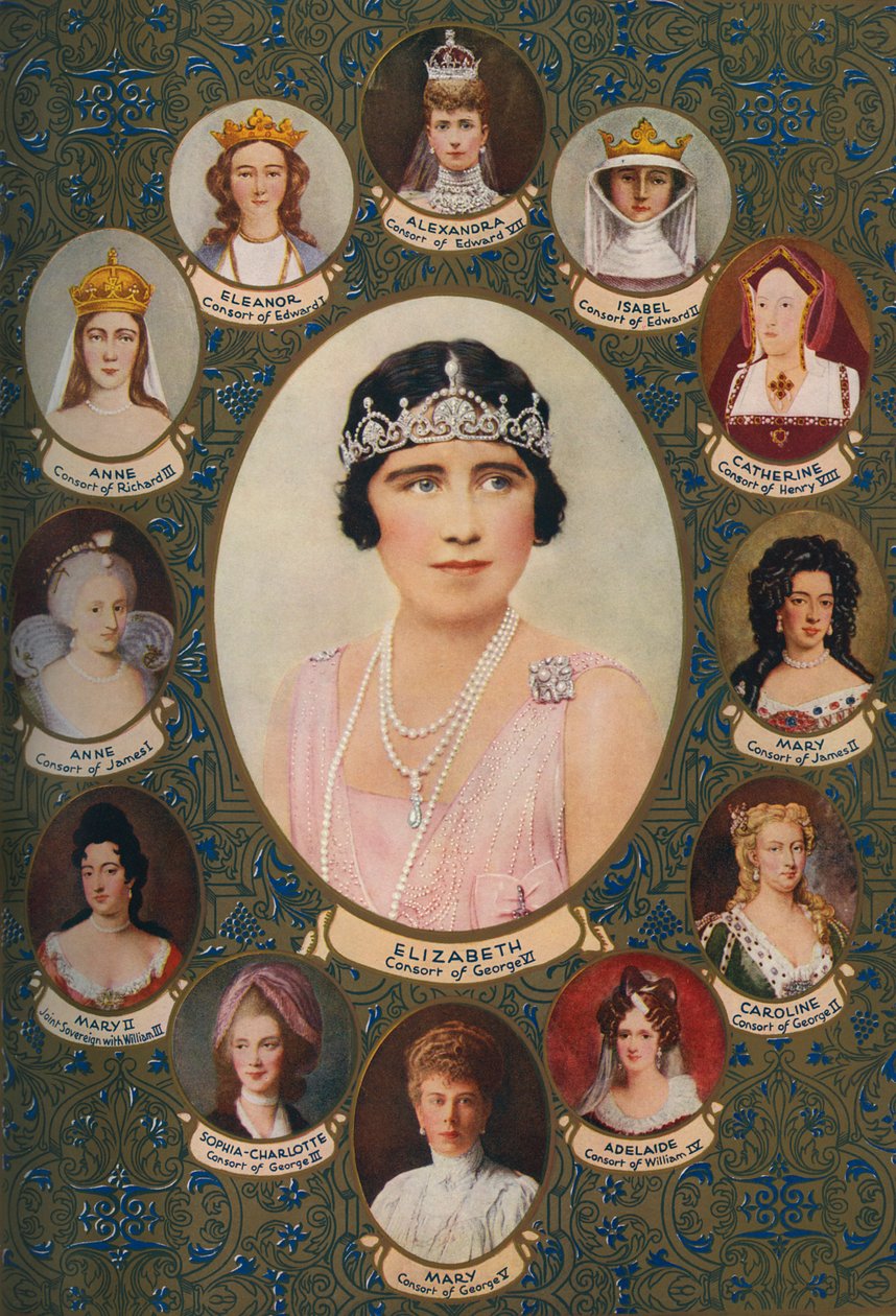 Queen Consorts kruunattiin Westminster Abbeyssa tekijältä Unbekannter Künstler