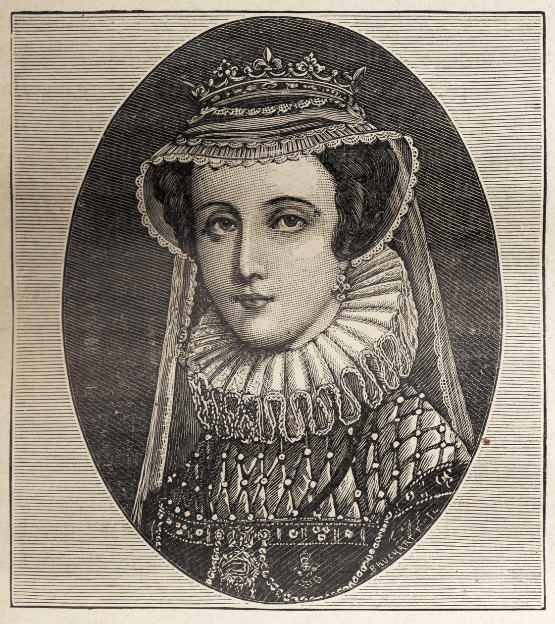 Queen Mary Stewart (kaiverrus) tekijältä Unbekannter Künstler