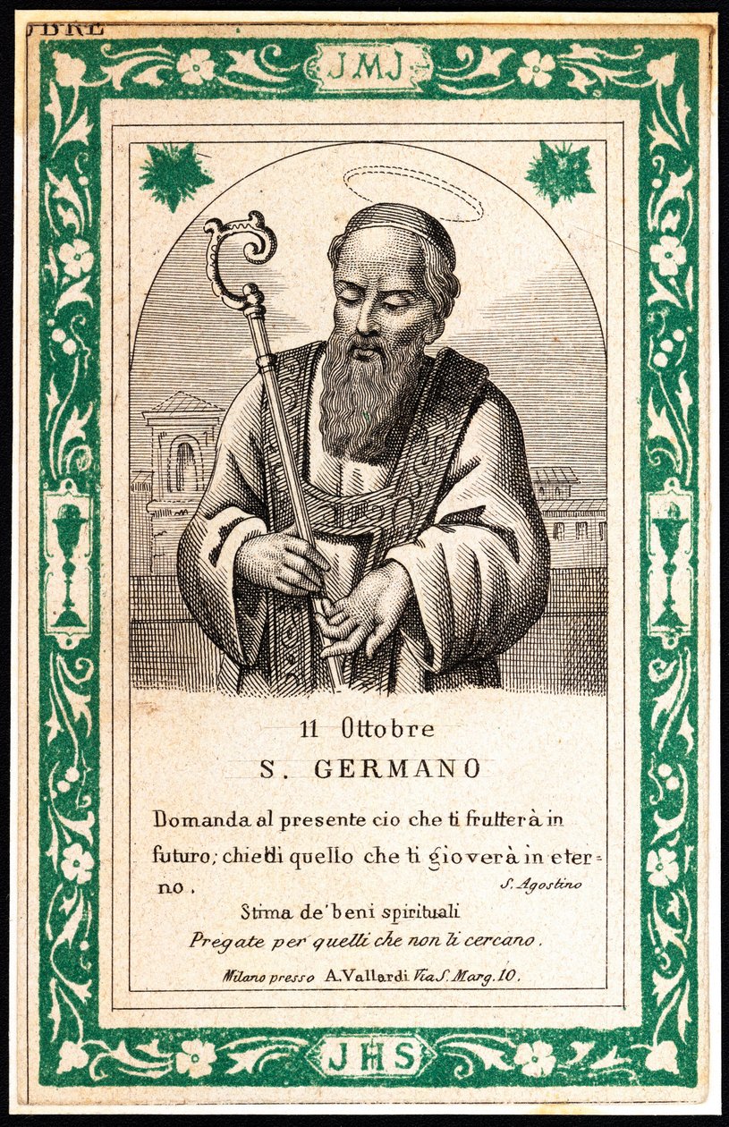 Saint Germainin esitys, 1900-luvun alku (painettu) tekijältä Unbekannter Künstler