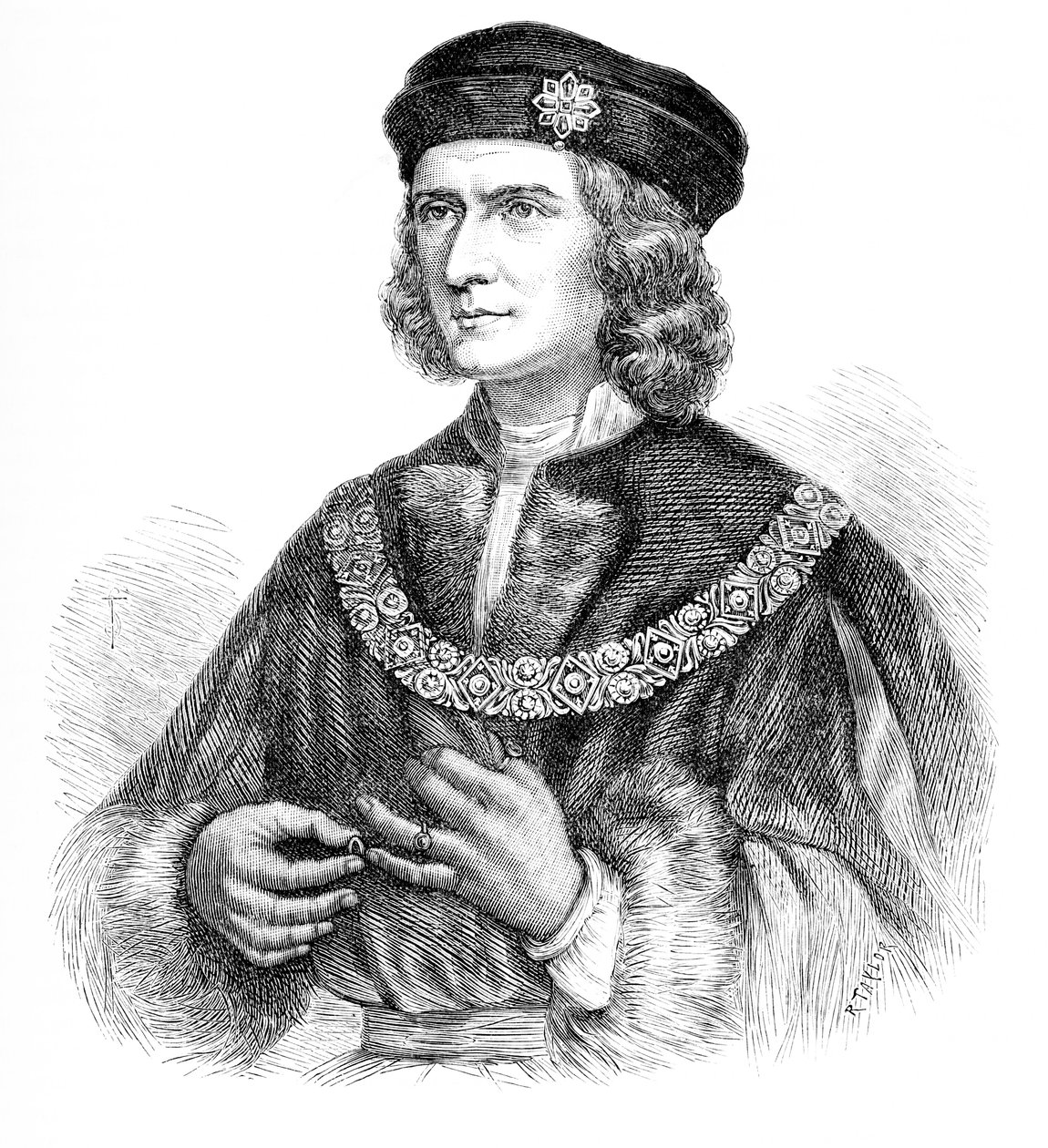 Richard III Englannin kuningas (kaiverrus) tekijältä Unbekannter Künstler