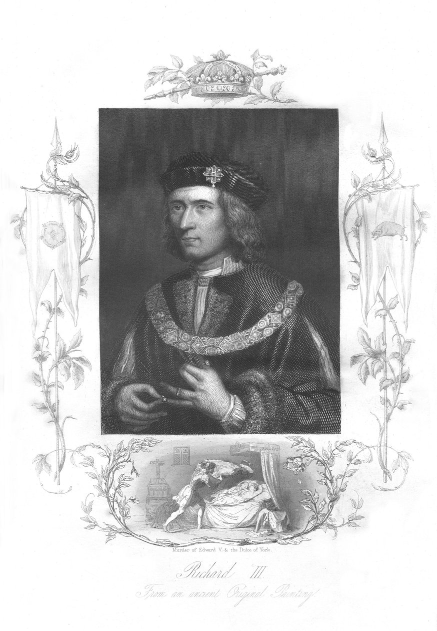 Richard III Englannin kuningas (kaiverrus) tekijältä Unbekannter Künstler