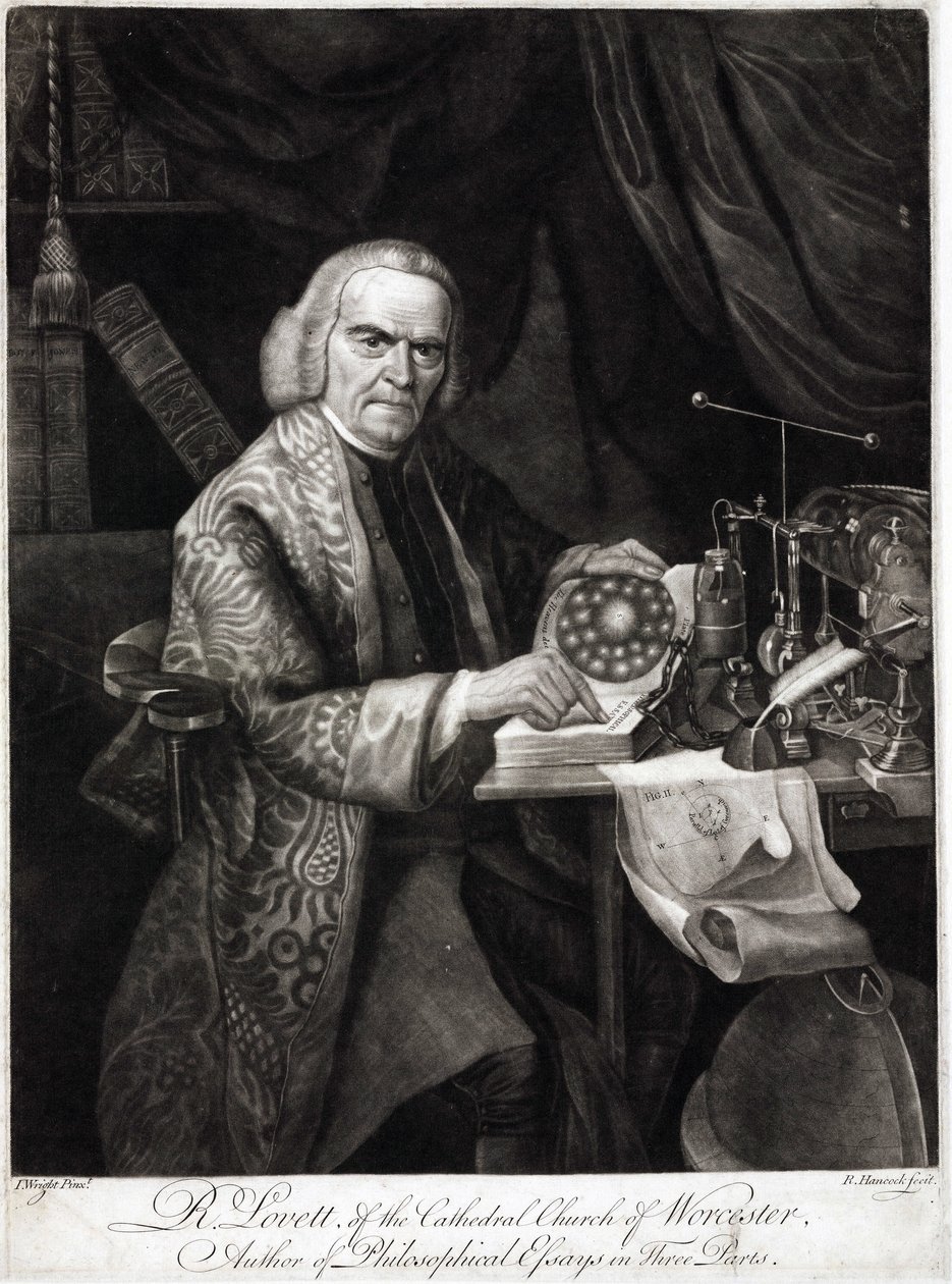 Richard Lovett, brittiläinen fyysikko, n. 1750-1780 tekijältä Unbekannt