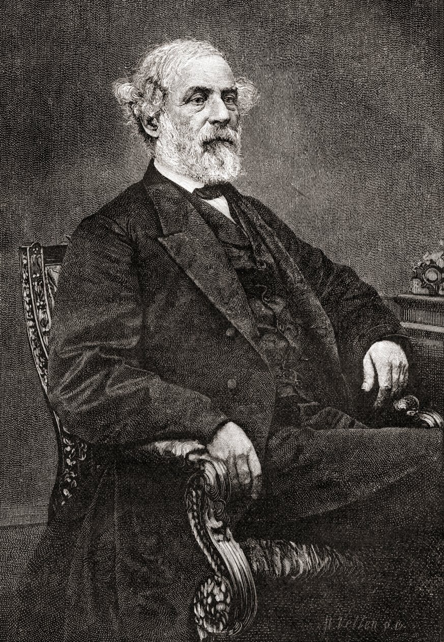 Robert Edward Lee, The Century Magazine, julkaistu 1887 (kaiverrus) tekijältä Unbekannt