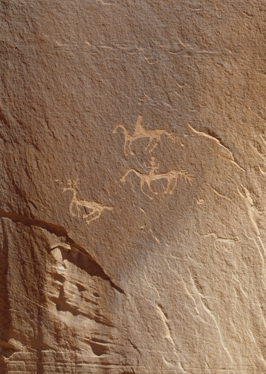 Kalliokaiverrukset, Ledge Ruin, Canyon de Chelly National Monument, Arizona, USA tekijältä William M. Timlin
