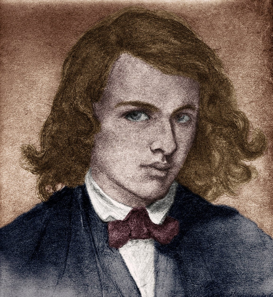 Rossetti, Dante Gabriel tai Gabriel Charles Dante Rossetti - englantilainen runoilija, taidemaalari ja kääntäjä 1828-1882. Omakuva nuorena. tekijältä Unbekannter Künstler