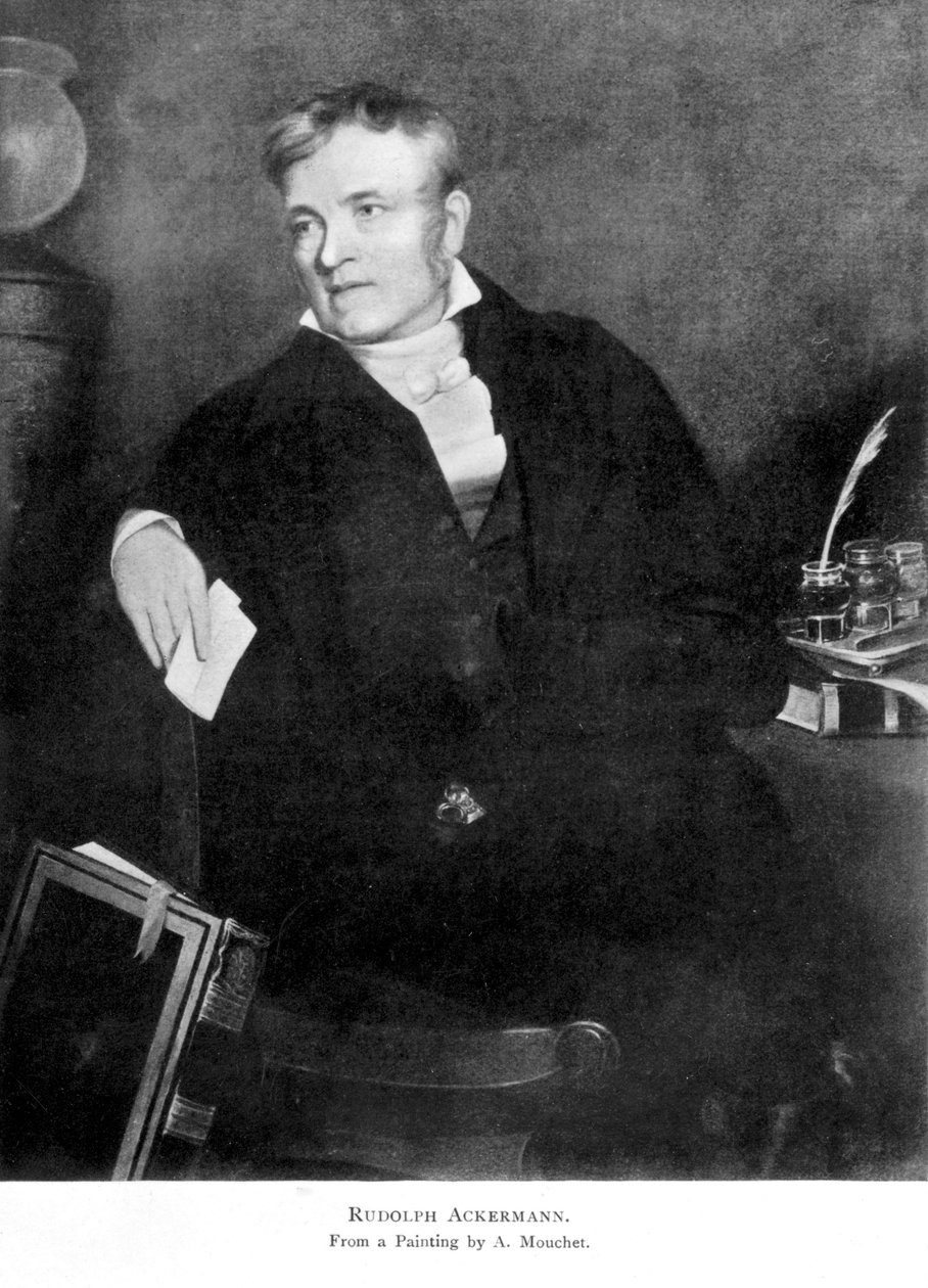 Rudolph Ackermann, saksalainen kustantaja, 1800-luvun alku tekijältä Unbekannt
