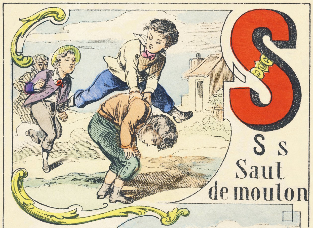 S: leapfrog - Games Alphabet, n. 1890 (kuva) tekijältä Unbekannt
