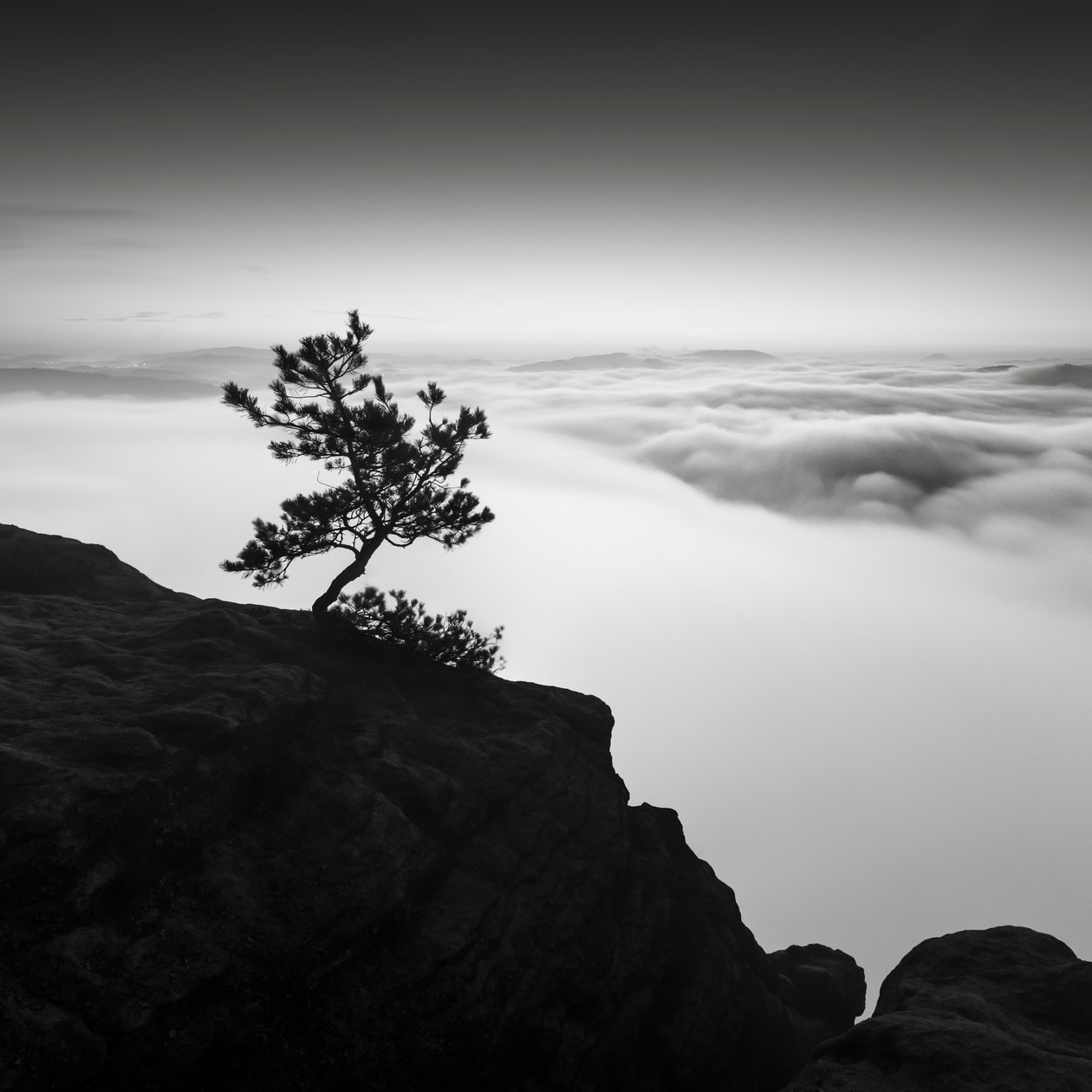Saksin Sveitsin kuningaskunta, Saksa, 2015 (b/w kuva) tekijältä Leopold Blonder