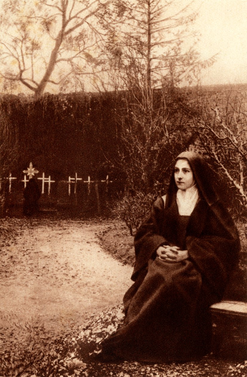 Pyhä Teresa Jeesus-lapsesta mietiskeli Lisieux
