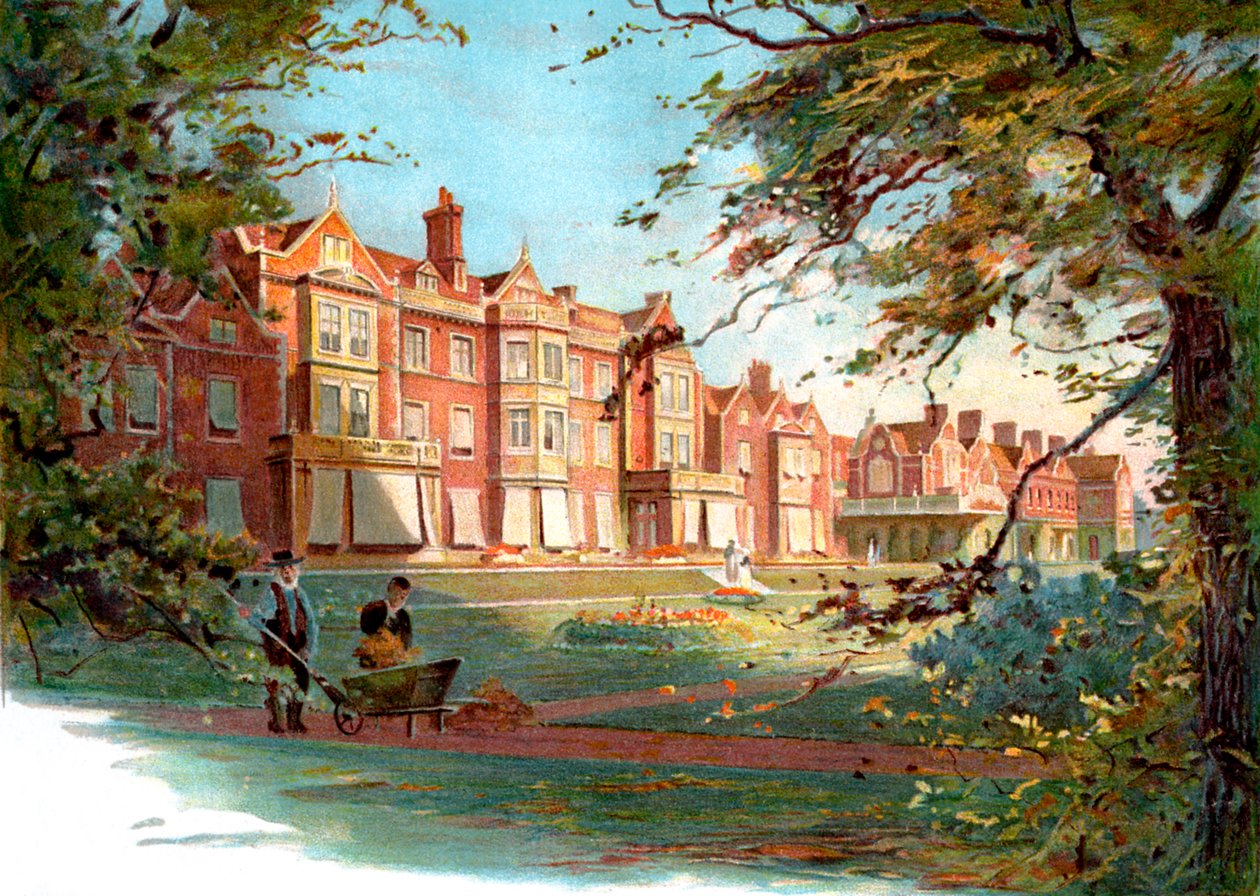 Sandringham House - 1800-luvun lopun kuvitus tekijältä Unbekannter Künstler