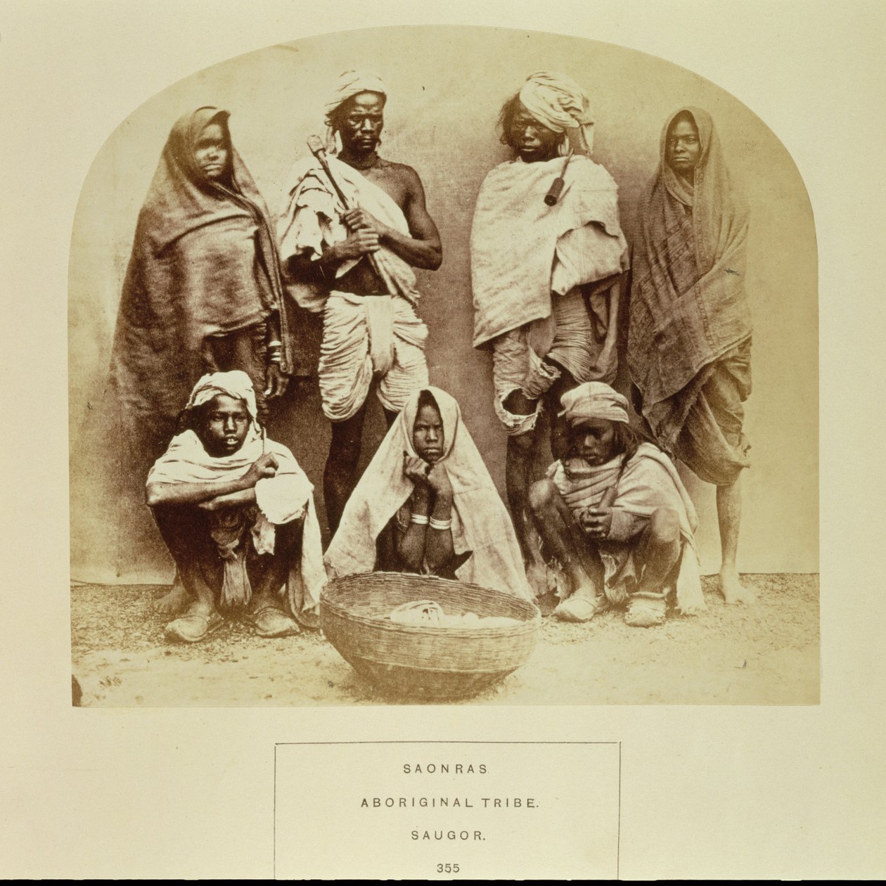 Saonras, aboriginaaliheimo Saugorista Keski-Intiasta, no. 355 
