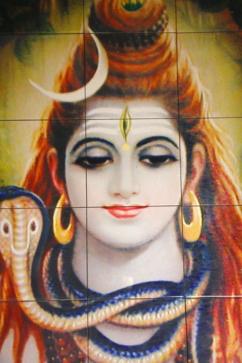 Shreen hindutemppeli, Leicester. Shiva mosaiikki. Yhdistynyt kuningaskunta tekijältä Unbekannt