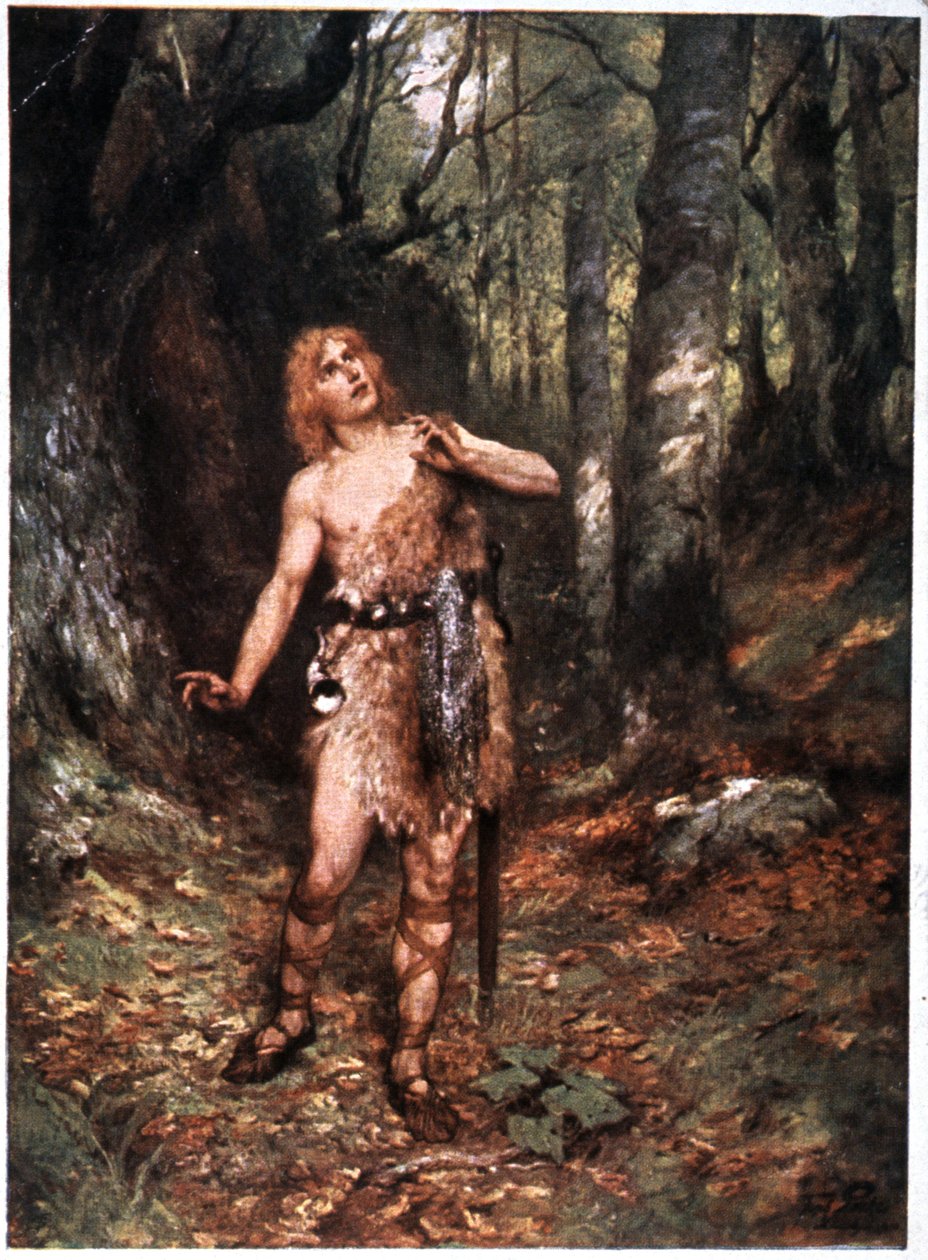 Siegfried (Der Ring des Nibelungen), 1900-luvun alku (postikortti) tekijältä Unbekannter Künstler