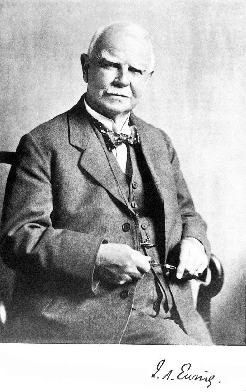 Sir James Alfred Ewing, insinööri ja fyysikko, 1920-luku tekijältä Unbekannt