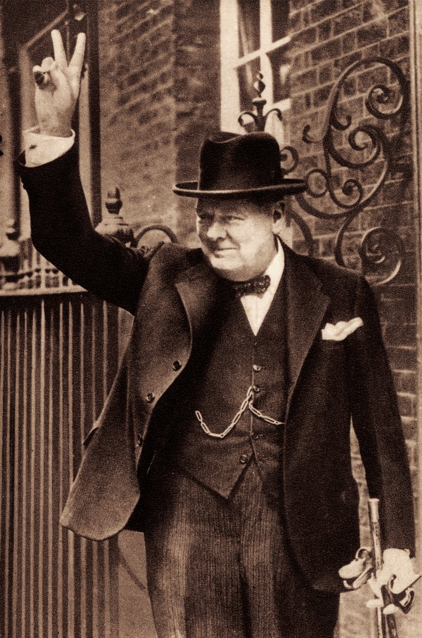 Sir Winston Churchill - tekijältä Unbekannter Künstler