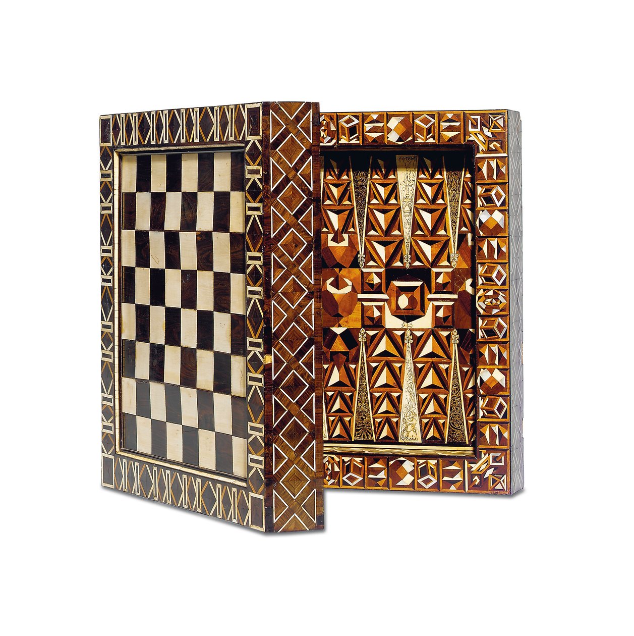 Eteläsaksalainen marquetry-pelilaatikko, Augsburgista tai Nürnbergistä, 1500-luvun loppu - 1600-luvun alku tekijältä Unbekannt