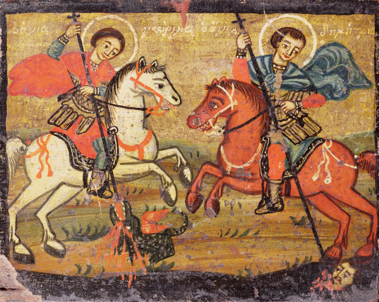St. George ja St. Demetrios, kreikka (maakunta) tekijältä Unbekannter Künstler