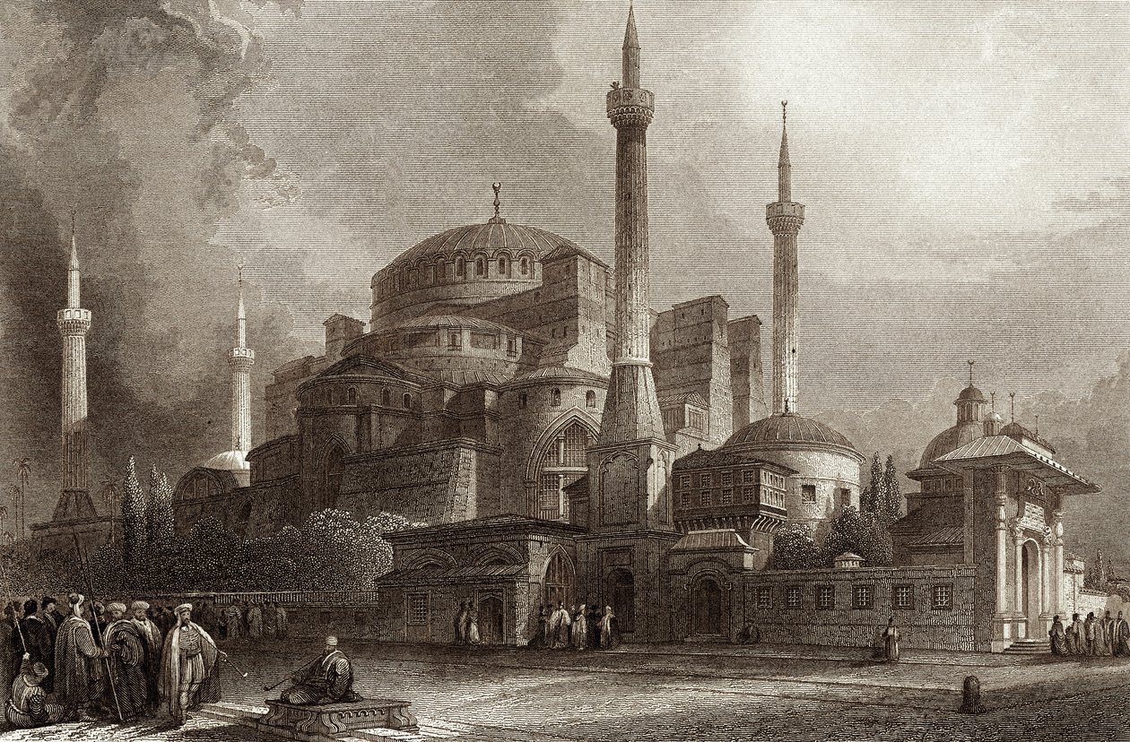 Pyhä Sofia / Hagia Sophia Konstantinopoli tekijältä Unbekannter Künstler