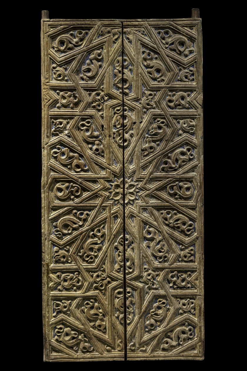 Tabernaakkelin ovi. Espanja, noin 1450-1500. Veistetty ja maalattu puu. Musee du Louvre tekijältä William M. Timlin