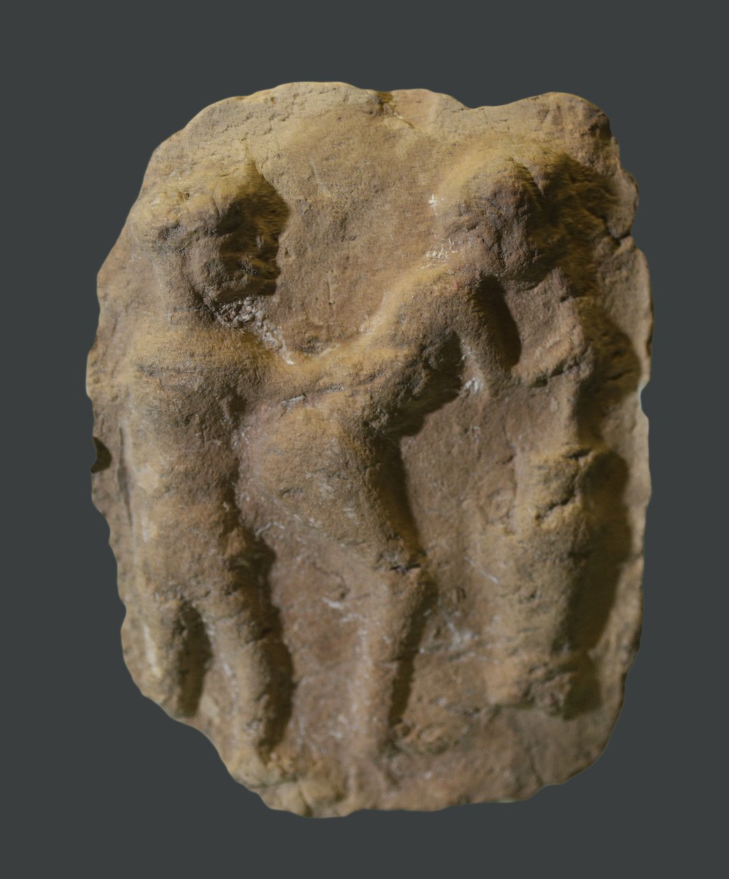 Tabletti, joka kuvaa yhdyntää. Mesopotamia, noin 2000-1600 eaa tekijältä Unbekannt