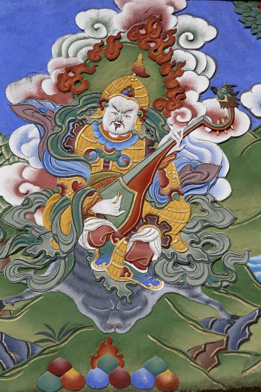 Tuhannen buddhan temppeli Dashang Kagyu Lingin seurakunta Temppelin vartija, La Boulaye, Ranska tekijältä Unbekannt