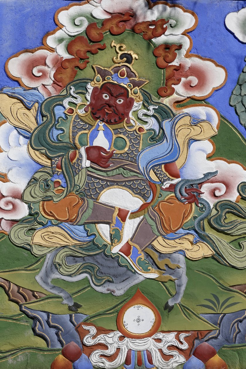 Tuhannen buddhan temppeli Dashang Kagyu Lingin seurakunta Temppelin vartija, La Boulaye, Ranska tekijältä Unbekannt