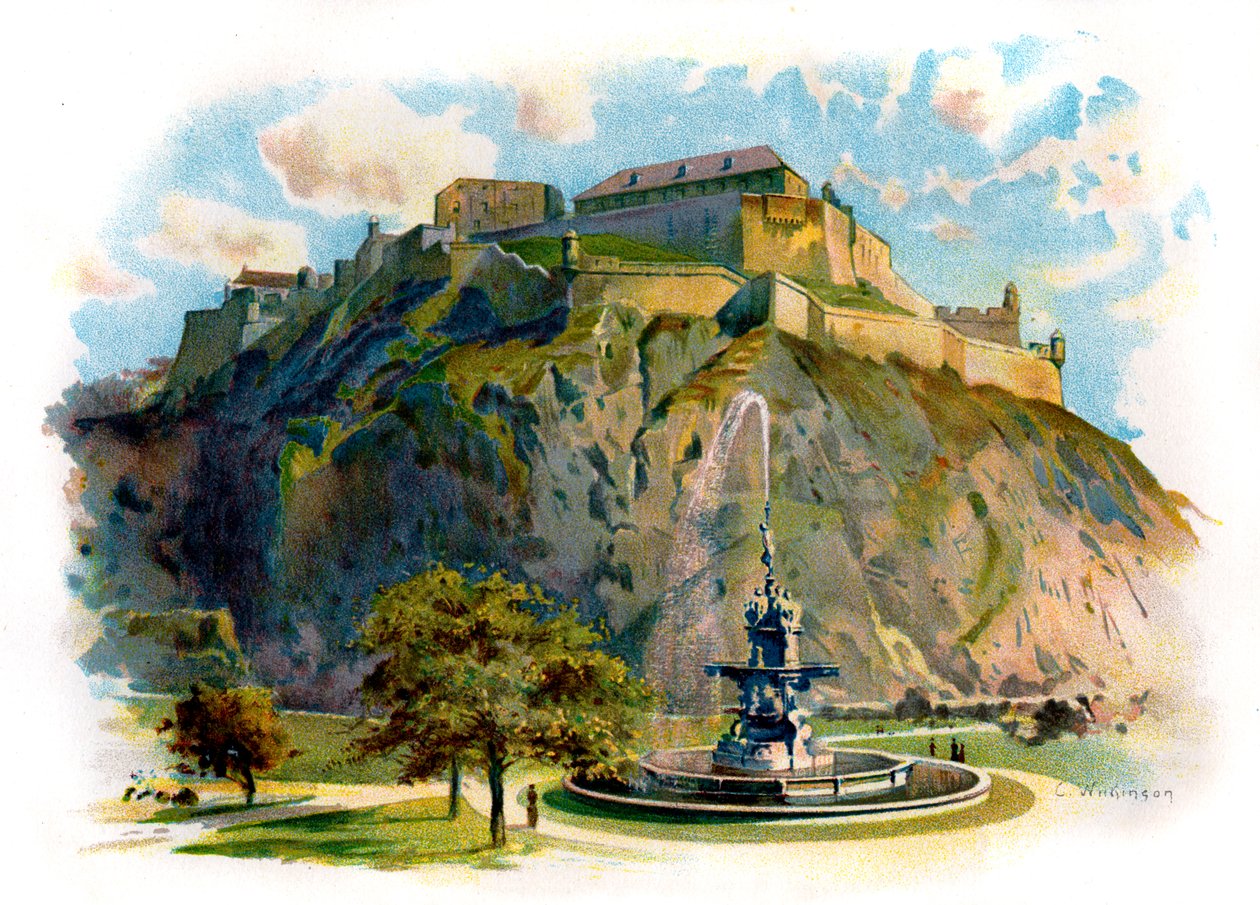 Castle Rock, Edinburgh tekijältä Unbekannter Künstler